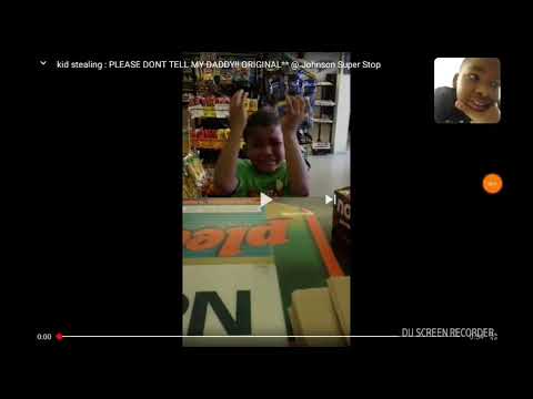 Kid get caught stealing, started to cry
