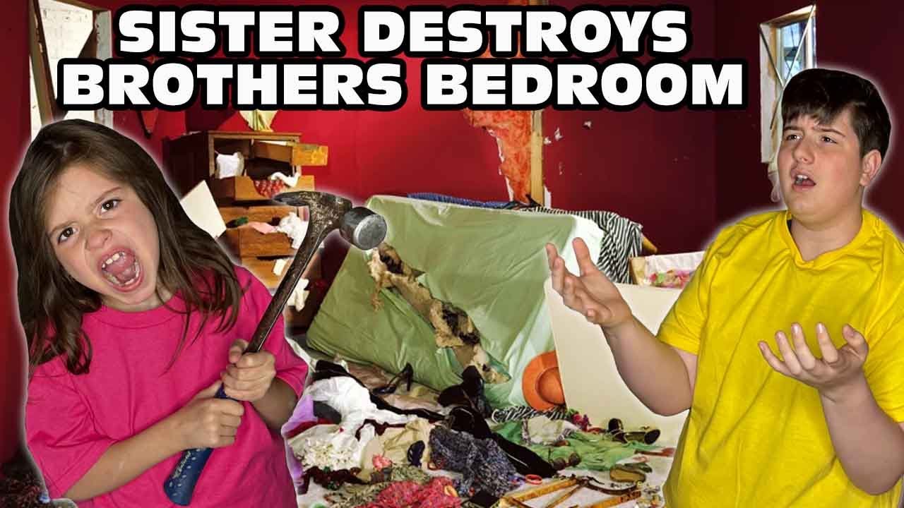 Kid Temper Tantrum Bedroom Destroyed By Little Sister! [Original]