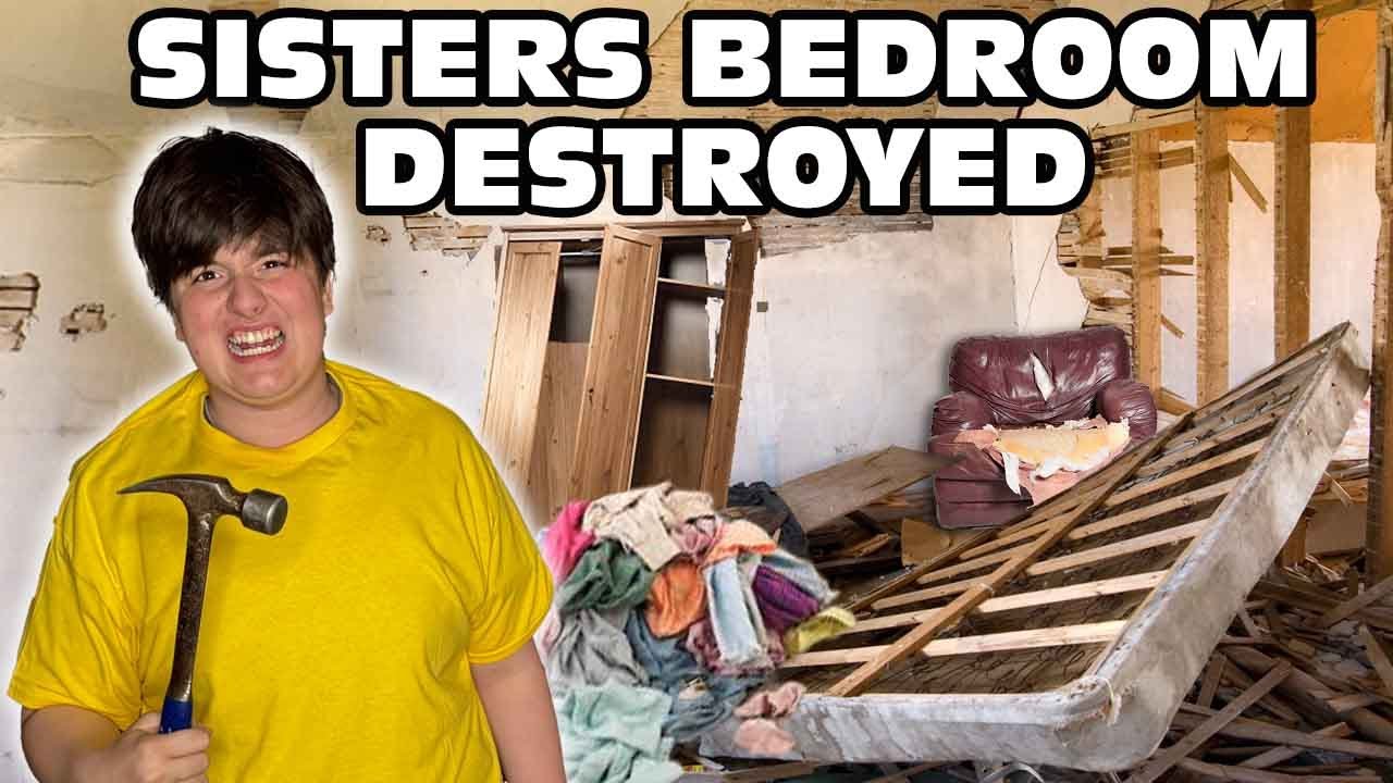 Kid Temper Tantrum Destroys Sister's Bedroom! [Original]