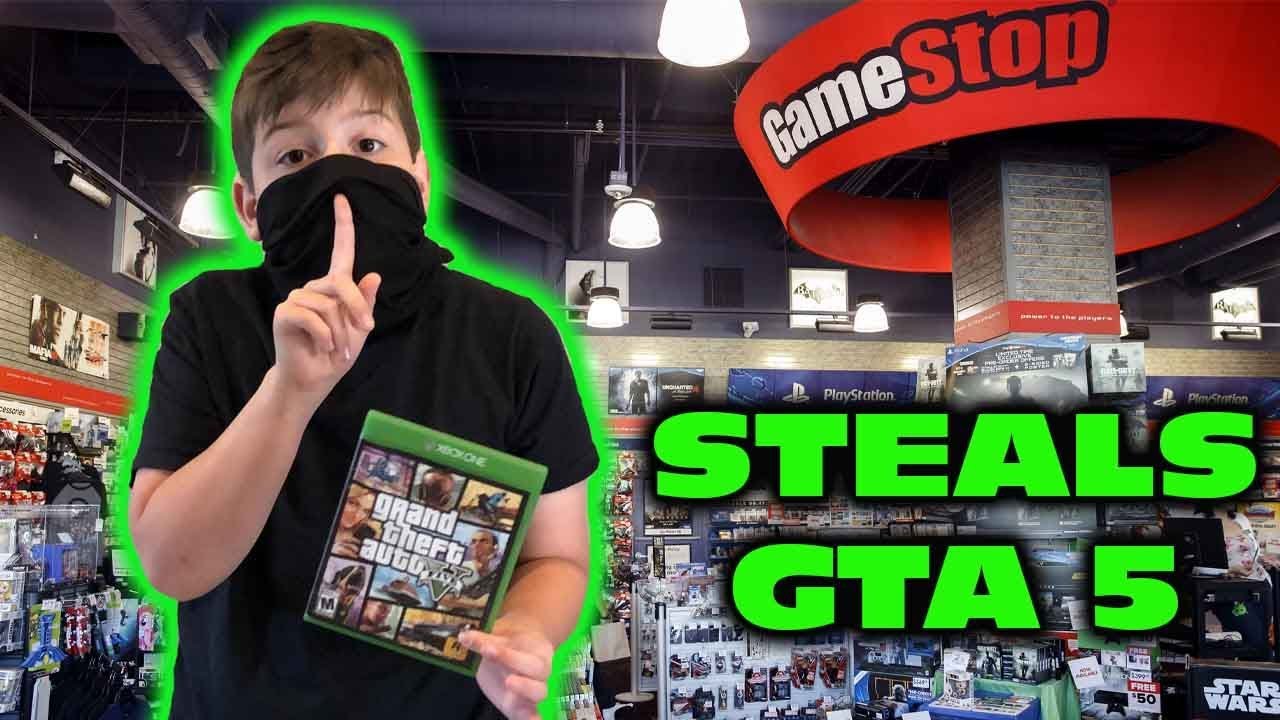 Kid Temper Tantrum Returns To Gamestop To STEAL GTA 5