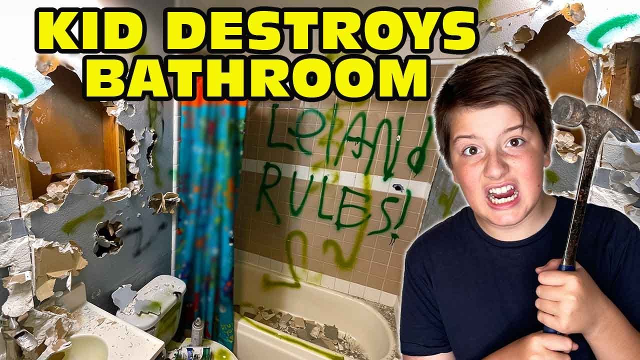 🤬Kid Temper Tantrum🤬 Trashes And Destroys Bathroom! Parents FREAK OUT! |HBADA E3 Ergonomic Chair