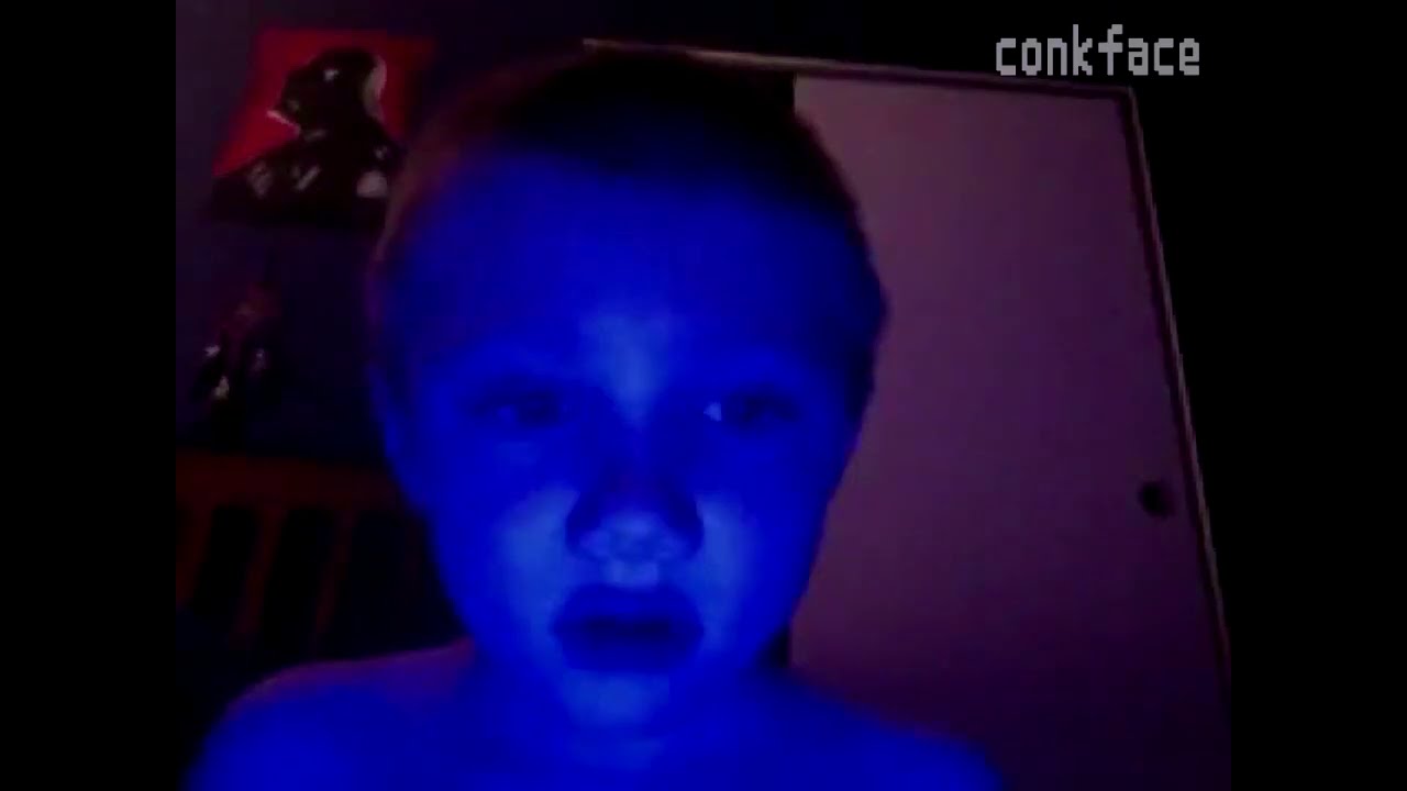 kid turns blue and vanishes