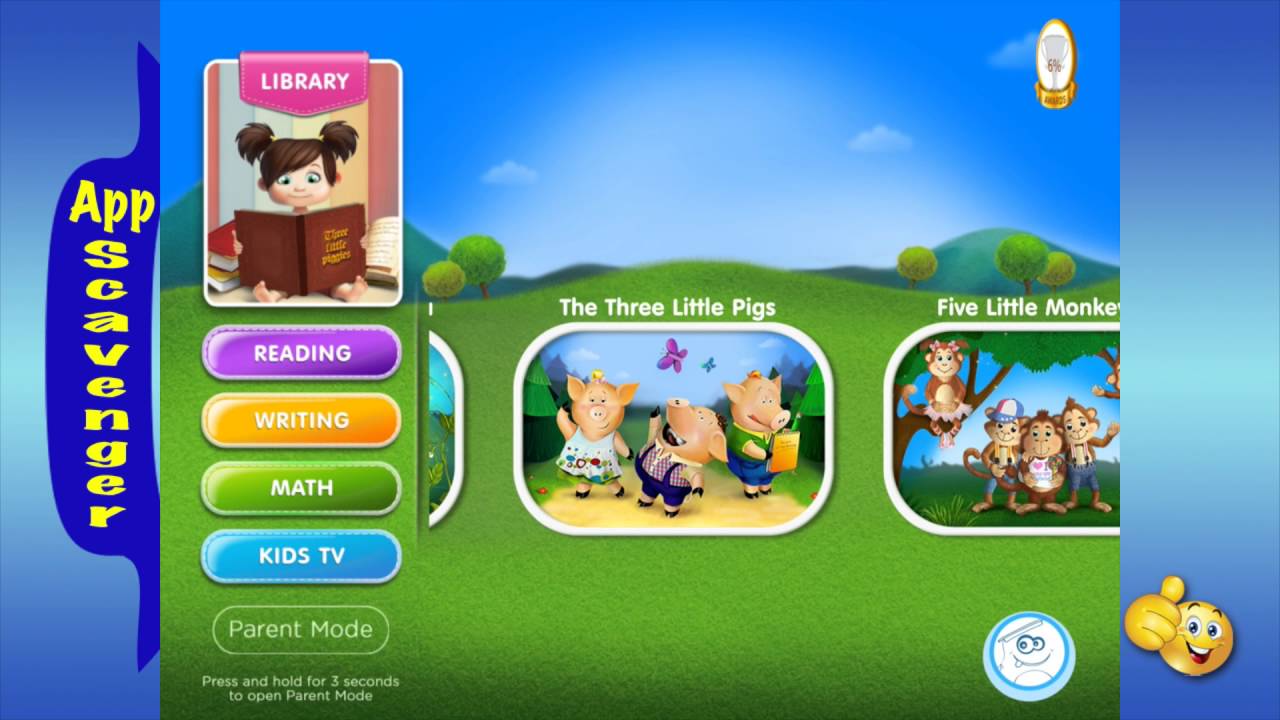 Kids Academy - The Three Little Pigs famous story ... reading is FUN