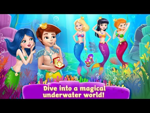 Kid's Games - Little Mermaid Underwater - Fun Girl Baby Care Makeover Dress Up