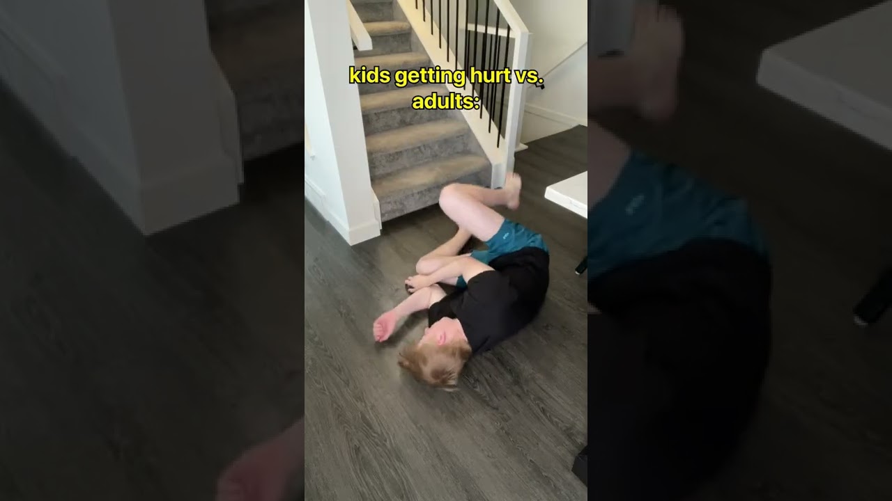 Kids Getting Hurt Vs. Adults #Shorts