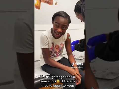 Kids Moaning from injection.