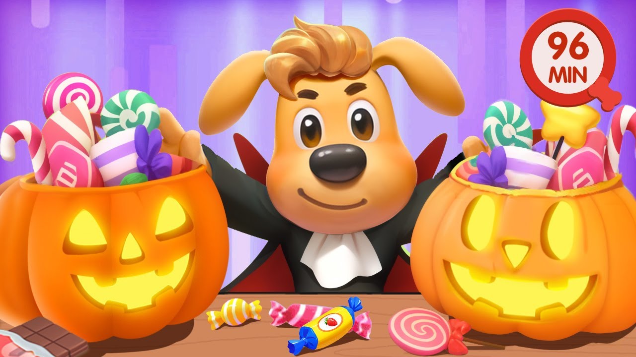 Kids Play Halloween Trick or Treat with Friends | Safety Rules for Kids | Sheriff Labrador