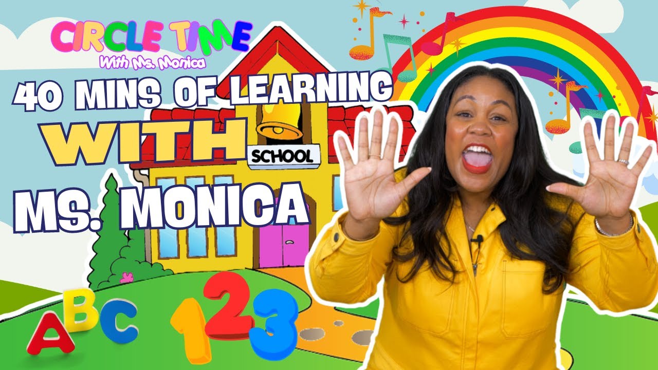 Kids Songs | Learning with Ms. Monica | ABC Song + More Children's Songs | Toddler Lessons