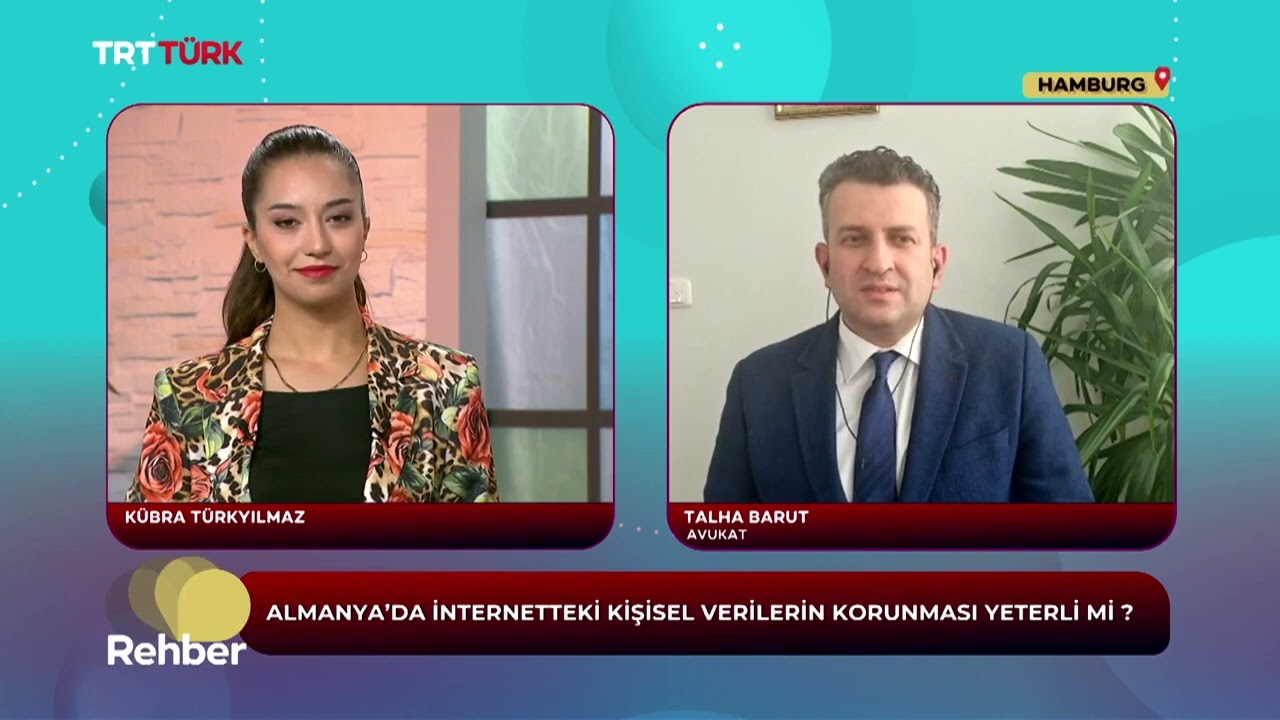 Kişisel Verilerimiz Yeterince Korunuyor mu? TRT Türk Canlı Yayını!