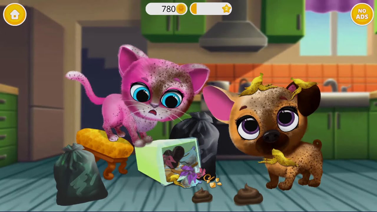 Kiki & Fifi Pet Friends - Virtual Cat & Dog Care - Android Gameplay - Part1