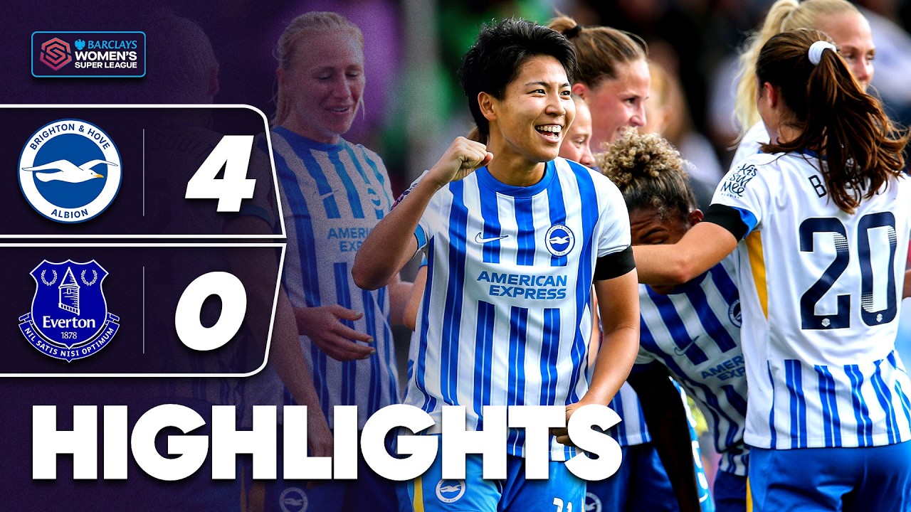 Kiko Seike Scores Stunning Hat-Trick on Her Debut! 🔥 | Brighton v Everton Highlights | BWSL 24/25
