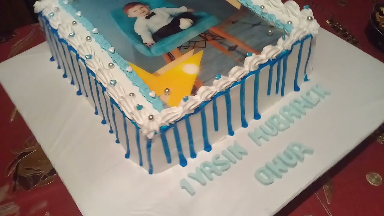 Şəkilli 1 yaş tortu🎂🎂