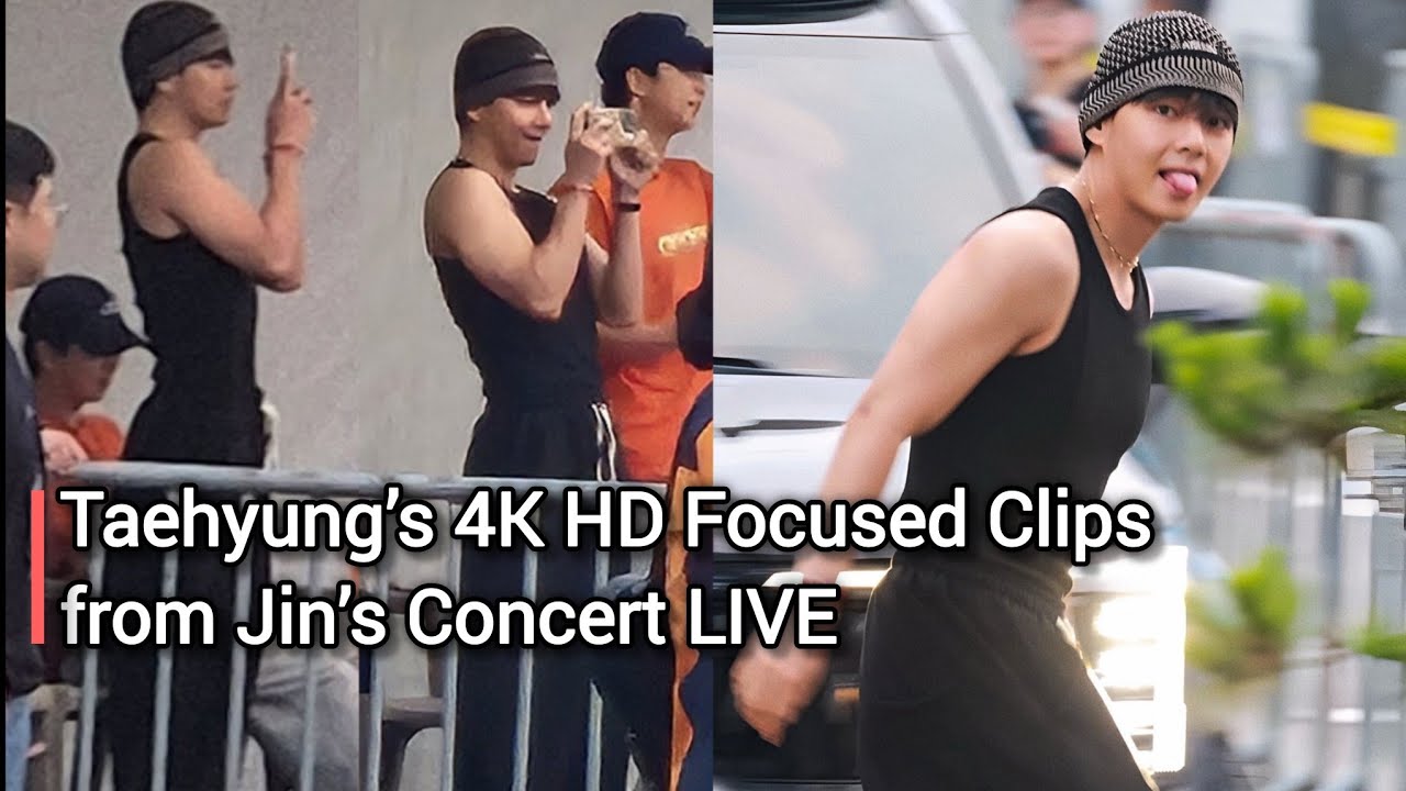 Kim Taehyung BTS V Live Focused Clips from Jin’s Concert! Taehyung today jin's concert