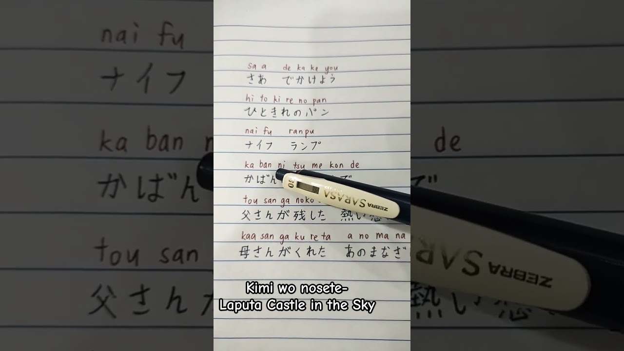 Kimi wo nosete- Laputa Castle in the Sky OST #anime #lyrics #ghibli #childhoodmemories #viral