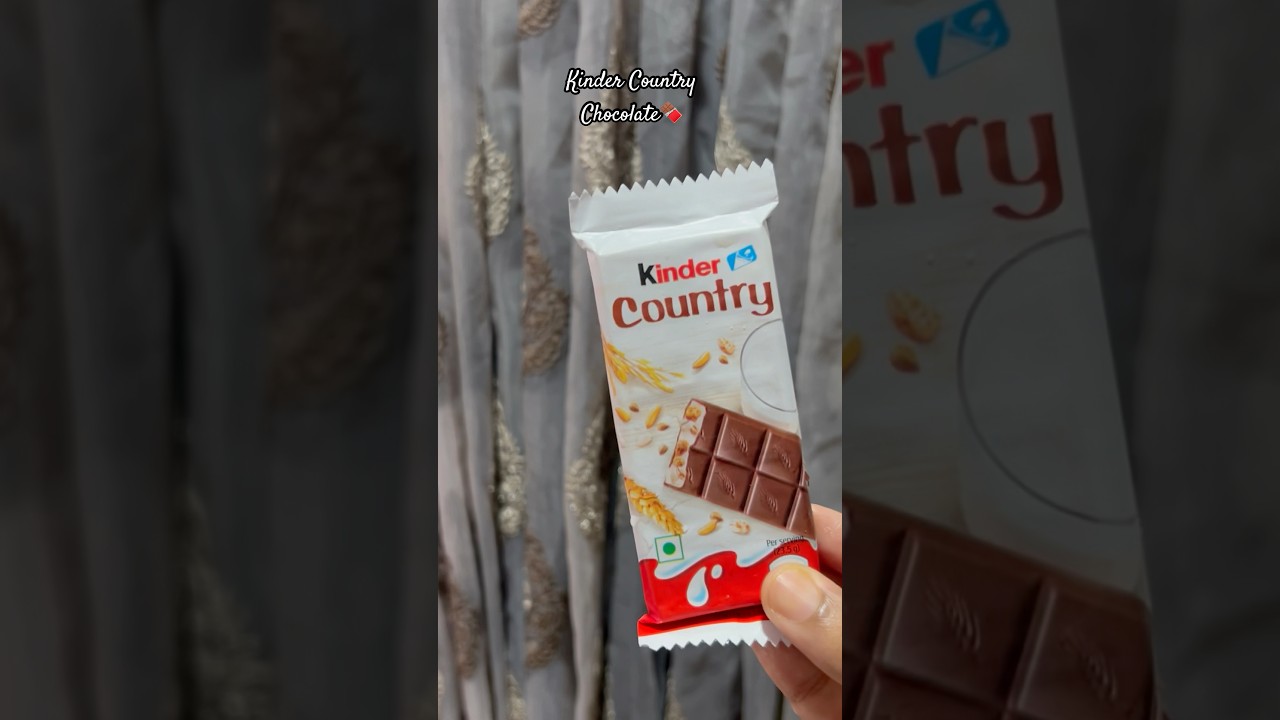 Kinder Country Chocolate🍫#trendingshorts #trending #youtube #youtubeshorts #kinder #foodreview