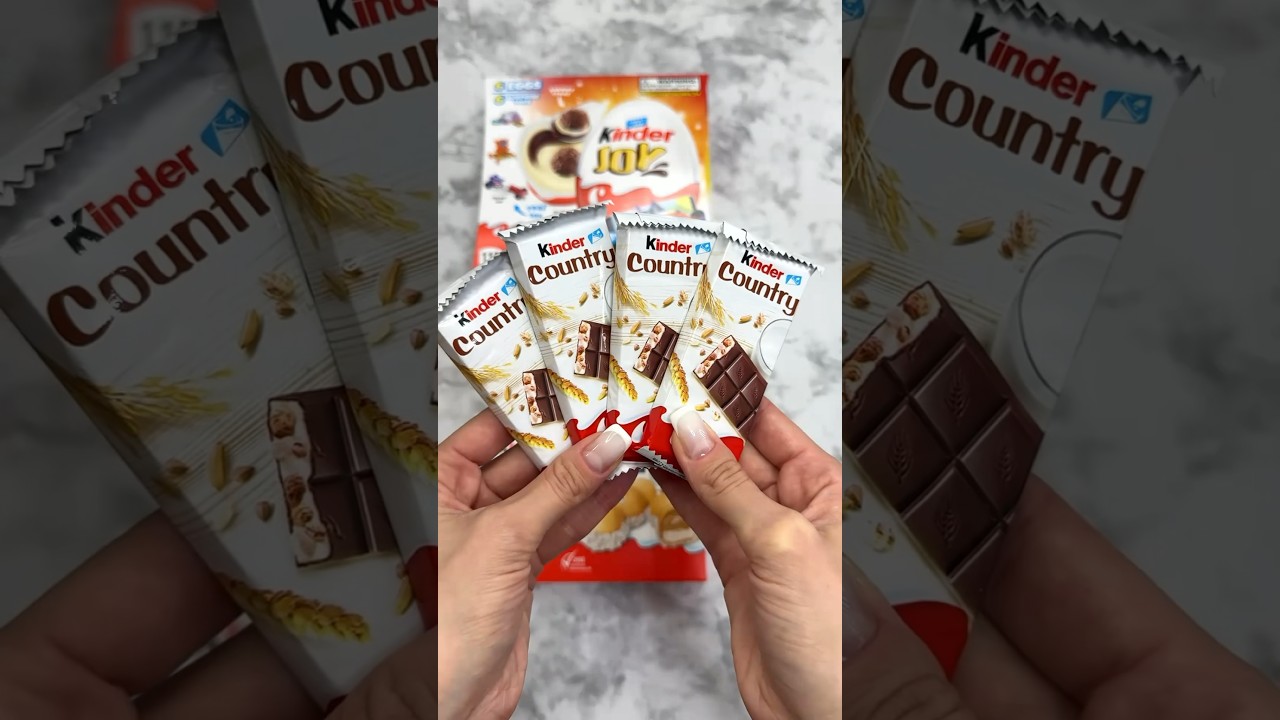 🍫Kinder Country #satisfying #kinder