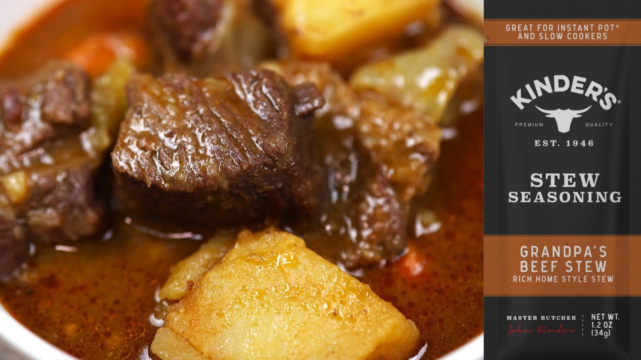 Kinder's Instant Pot Beef Stew - Kinder's Stew Seasoning: 