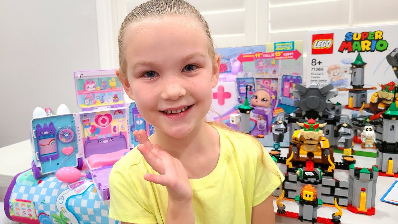 Kindi Kids vs Super Mario in Bowser's Castle!!! Toy of the Year Playsets!