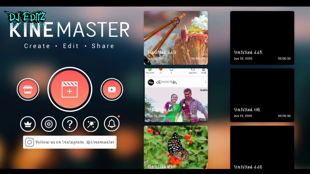 Kinemaster lyrics edit using instrumental audio