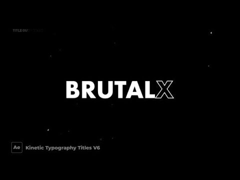 Kinetic Typography Titles - BrutalX (After Effects template)