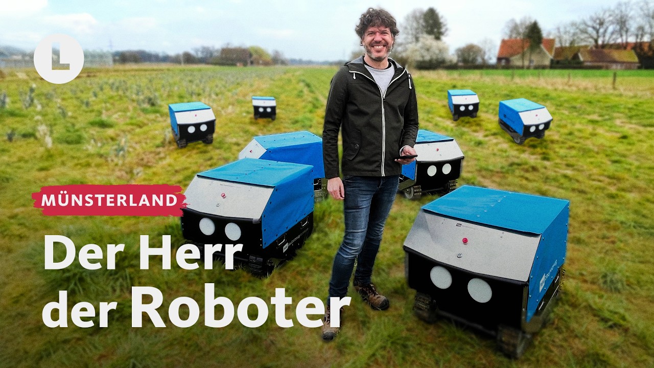 KI-Neuheit: Feldroboter fährt im Schwarm | WDR Lokalzeit LandSchafft