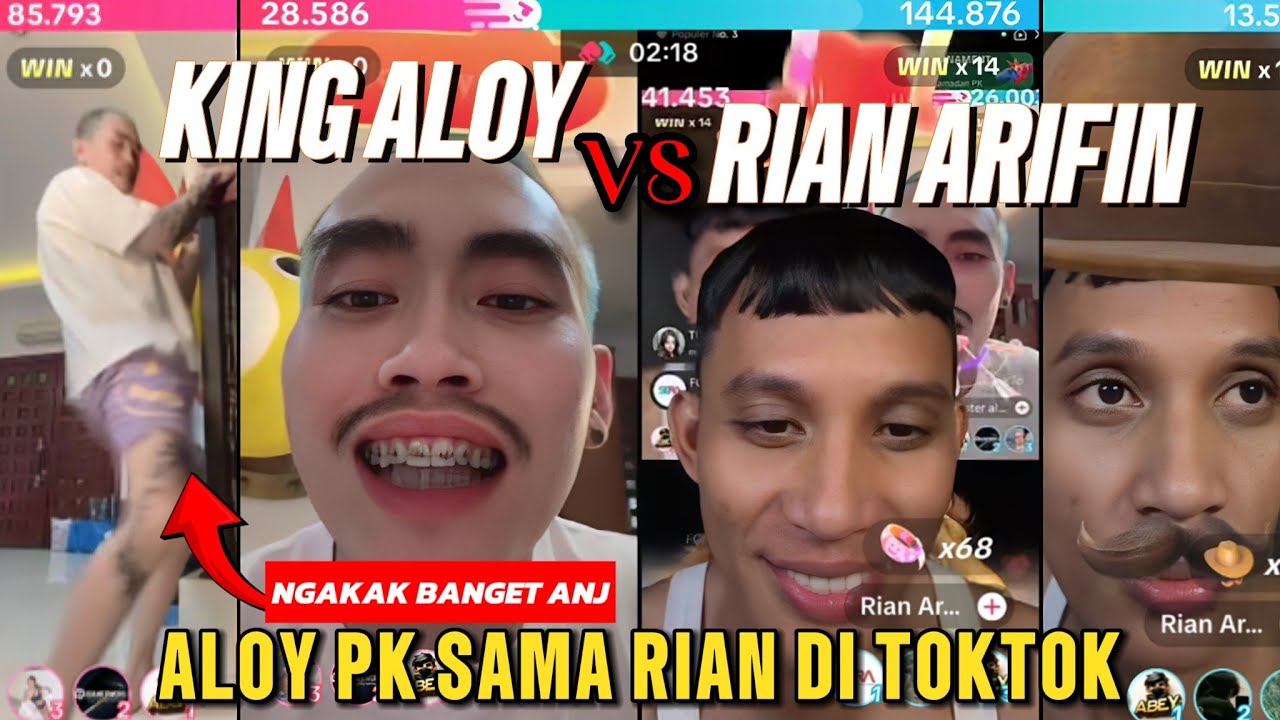 KING ALOY LIVE PK SAMA RIAN ARIFIN DI TIKTOK | NGAKAK BANGET COK 🤣