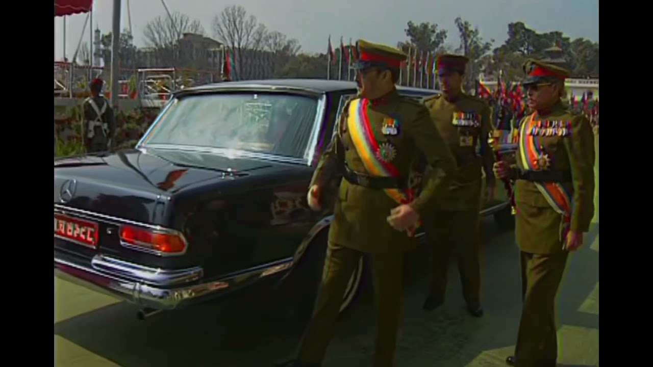 King Birendra and Queen Aishwarya at the Royal Nepal Army Day 1999