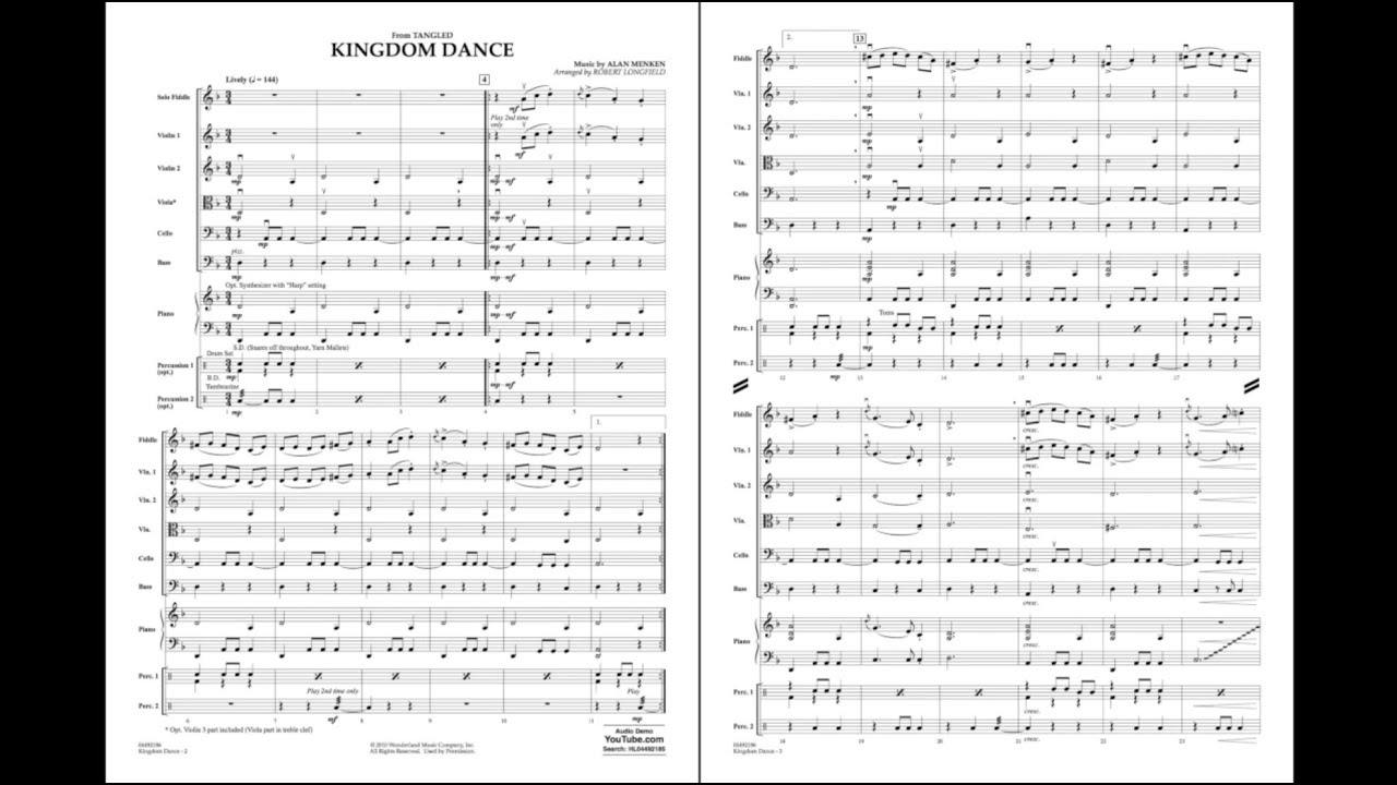 Kingdom Dance (from Tangled) by Alan Menken/arr. Robert Longfield