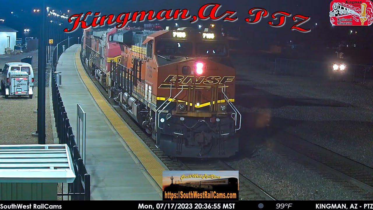 Kingman, AZ | BNSF Seligman Sub, MP 516.5 - PTZ (Chat) | SouthWest RailCams LIVE