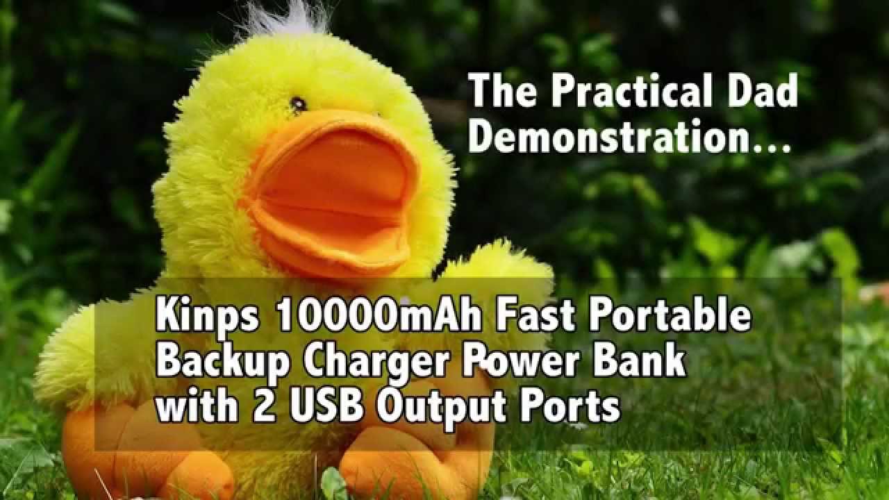 Kinps 10000mAh Fast Portable Backup Charge Test and Review