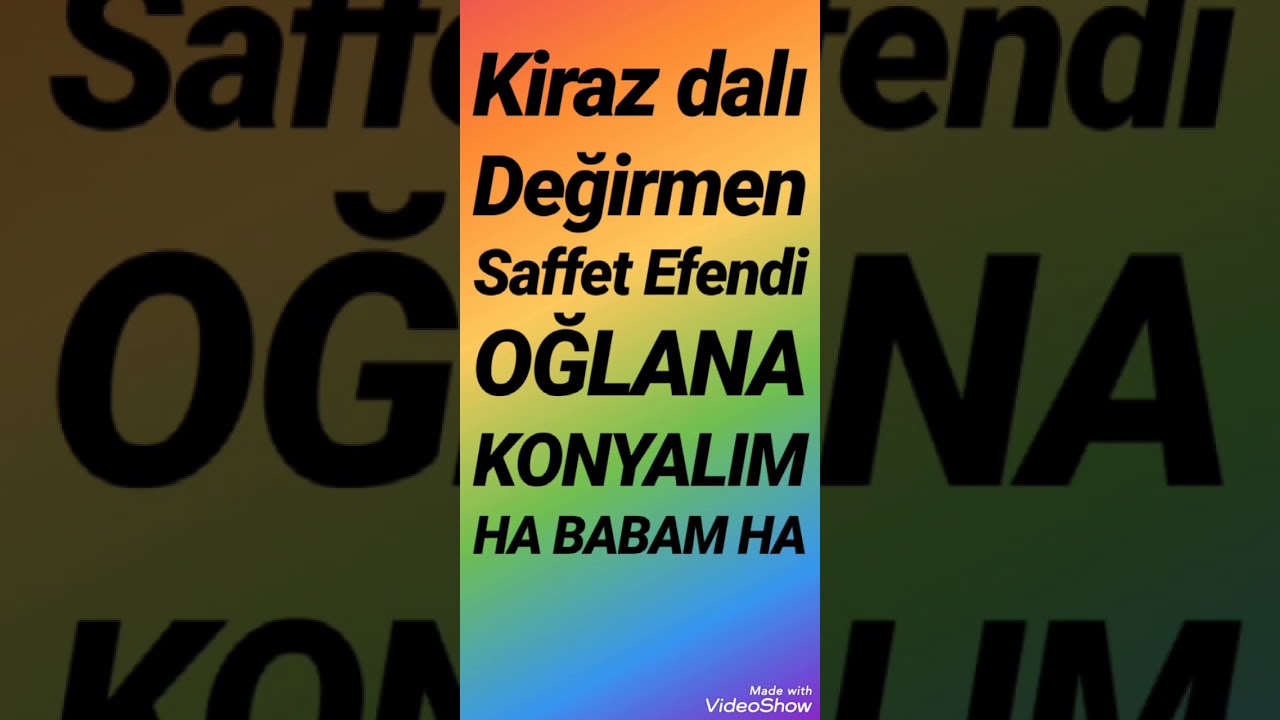 Kiraz dalı.degirmen.saffet efendi.oglana.ha babam ha