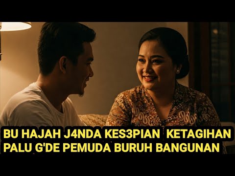 KISAH NYATA,KISAH BU HAJAH JANDA CANTIK KESEPIAN DENGAN PEMUDA KUL1 BANGUNAN