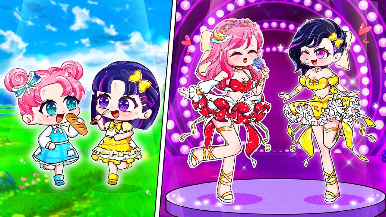 Kisah Tumbuh Besar - Anna x Lisa Penyanyi | Gacha Life x Gacha Club | Rainbow Z Indonesia