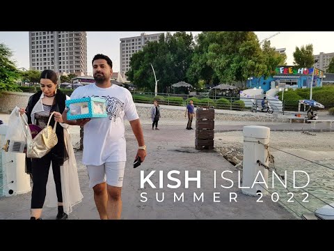 KISH ISLAND 2022 IRAN, Beach Walking Tour • MARJAN Beach, Summer 2022 | KisWalk