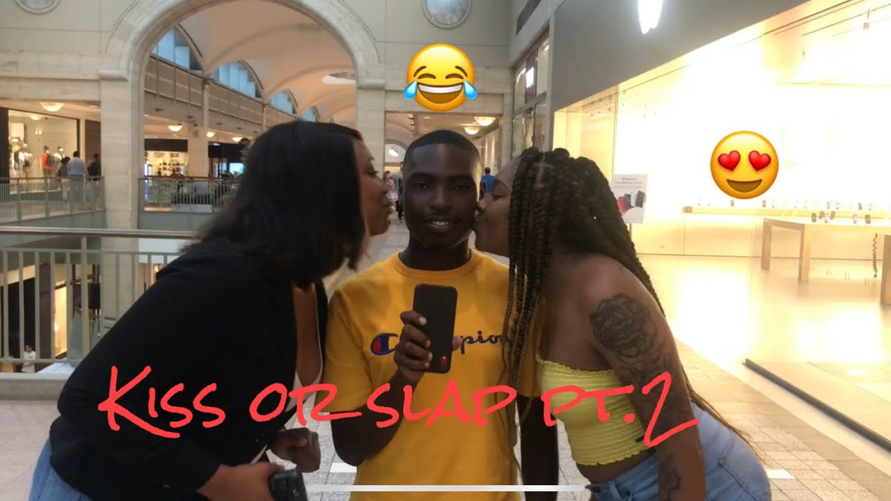 Kiss 😘 or slap 👋 Pt.2 | at Lenox mall | public interview