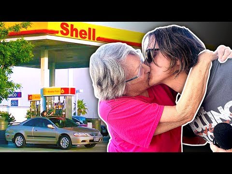 Kissing Gas Station Ladies