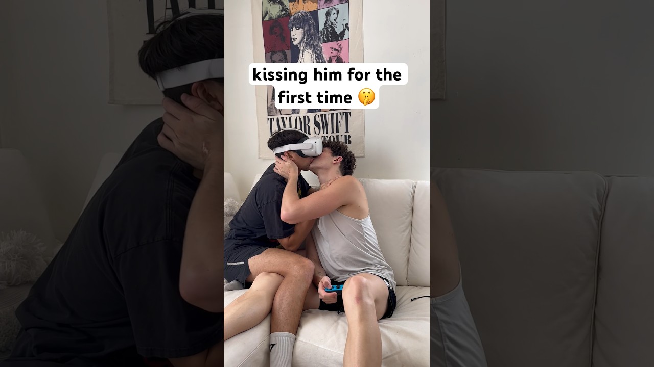 kissing him for the first time 🤫 #shorts | sebb and dion #sebasdion