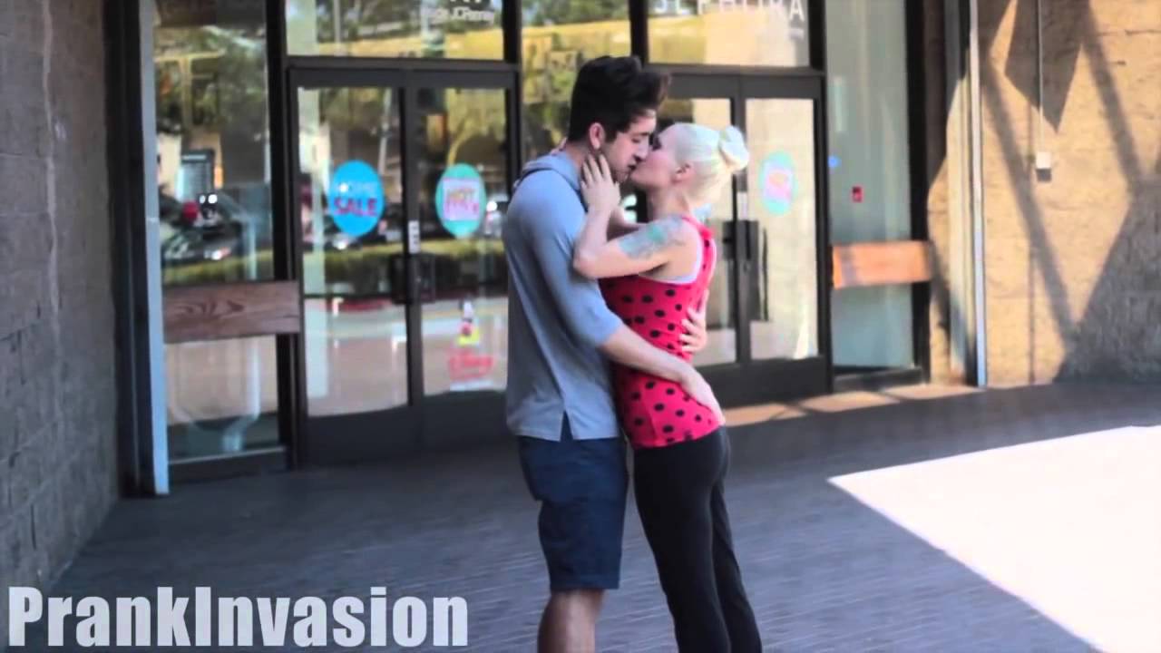 Kissing Prank   YOGA PANTS EDITION
