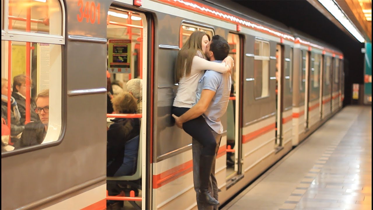 Kissing Prank - Kissing Girls at Czech SUBWAY!! (GONE HOME)