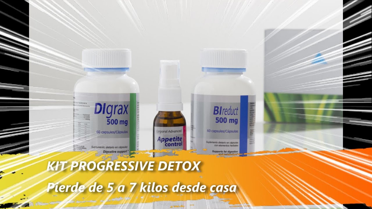 KIT PROGRESSIVE DETOX. Las mejores Pastillas para Adelgazar