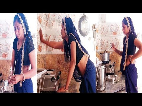 kitchen cleaning vlog with cooking routine 😋 👌 #royalkhushi #royalkhushivlogs #sareevlog