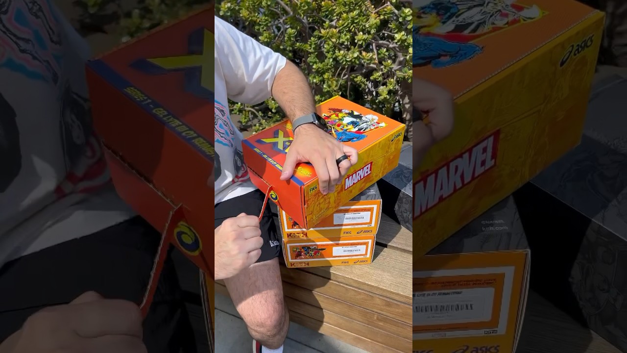 Kith x Marvel X-Men x Asics Collab Mystery Sneaker Unboxing!! #sneakers #marvel #xmen