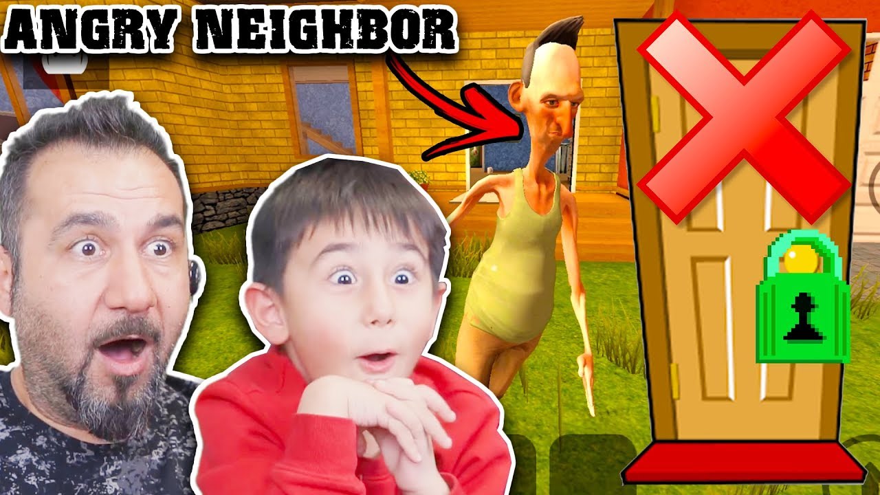 KIZGIN KOMŞUNUN GİZLİ KAPISININ ARKASINDA NE VAR?! | ANGRY NEIGHBOR OYNUYORUZ