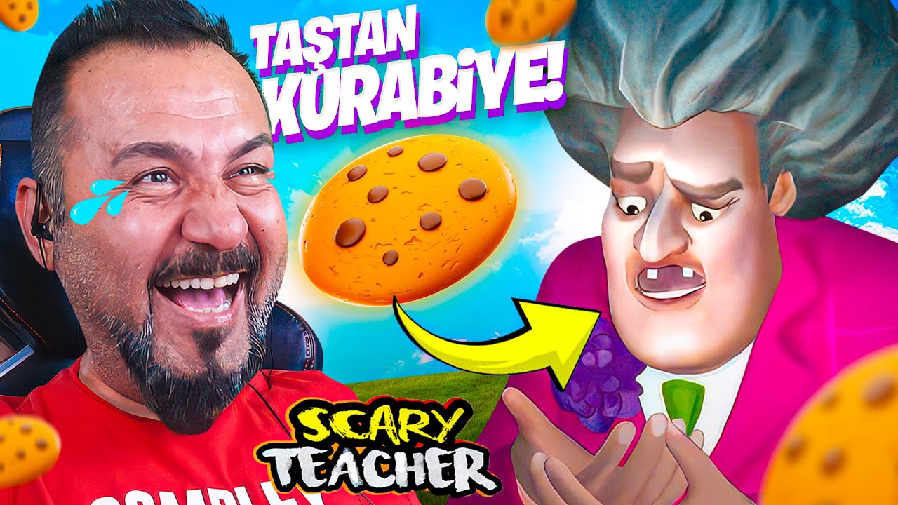 KIZGIN ÖĞRETMENE KURABİYE ŞAKASI! DİŞLERİ KIRILDI! | SCARY TEACHER 3D OYNUYORUZ