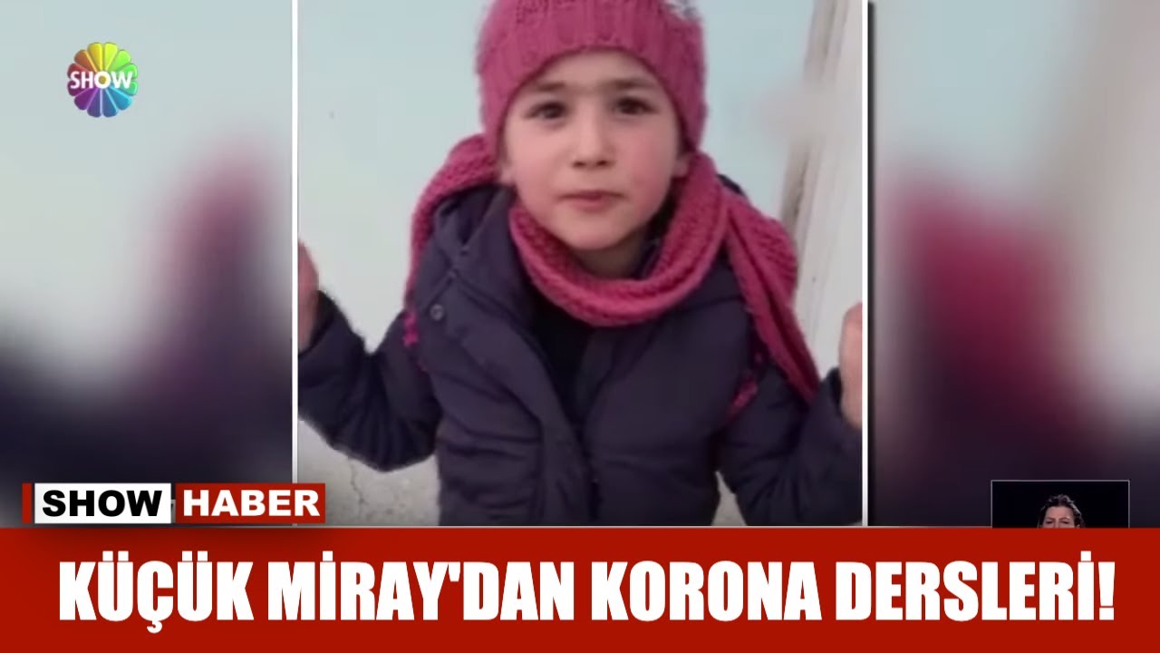 Küçük Miray'dan Korona dersleri!