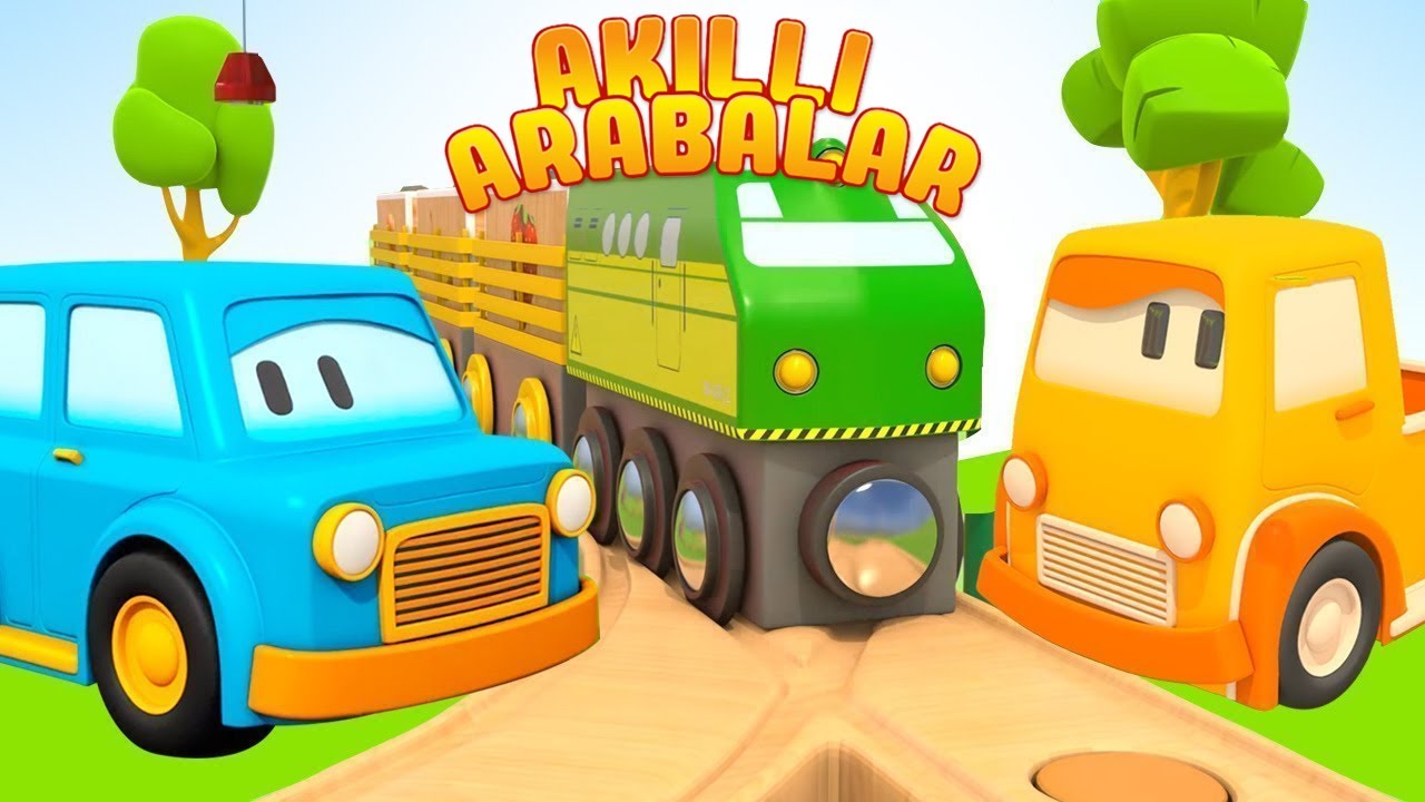 Küçük çocuklar için çizgi film Akıllı arabalar! Tren yapalım! Seçkin bölümleri izle