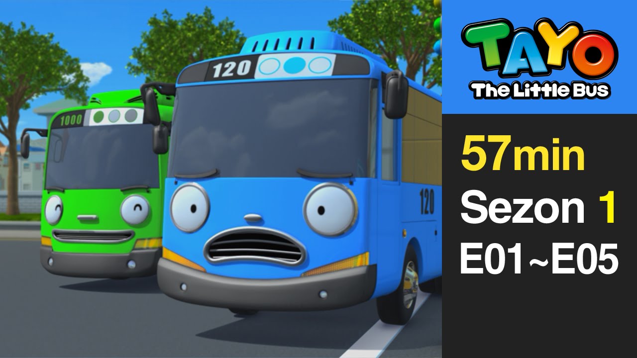 [KÜÇÜK OTOBÜS TAYO SEZON 1] #1~5 Derleme (57 Dakika)