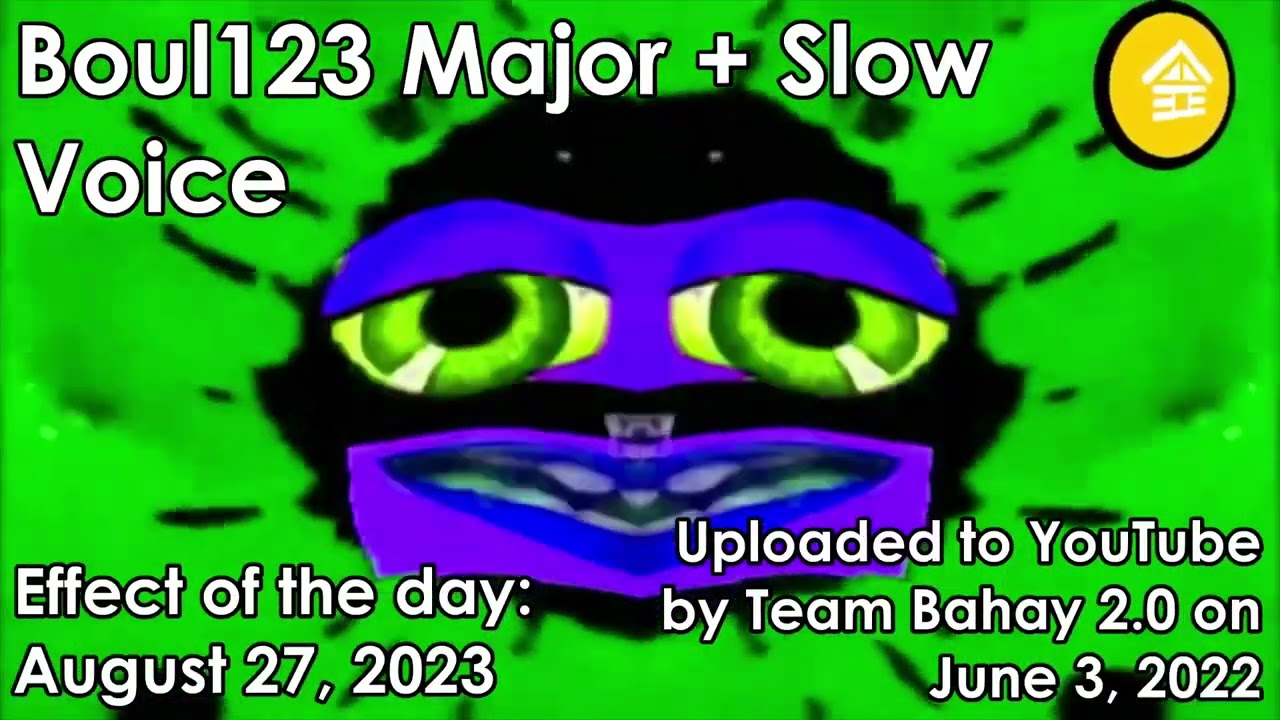 Klasky Csupo effect of the day: Boul123 Major + Slow Voice