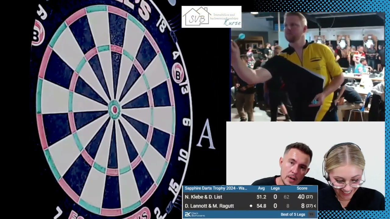 Klebe & List vs Lannott & Ragutt Highlights / Sapphire Darts Trophy Warm Up Doppel Group 16 2024