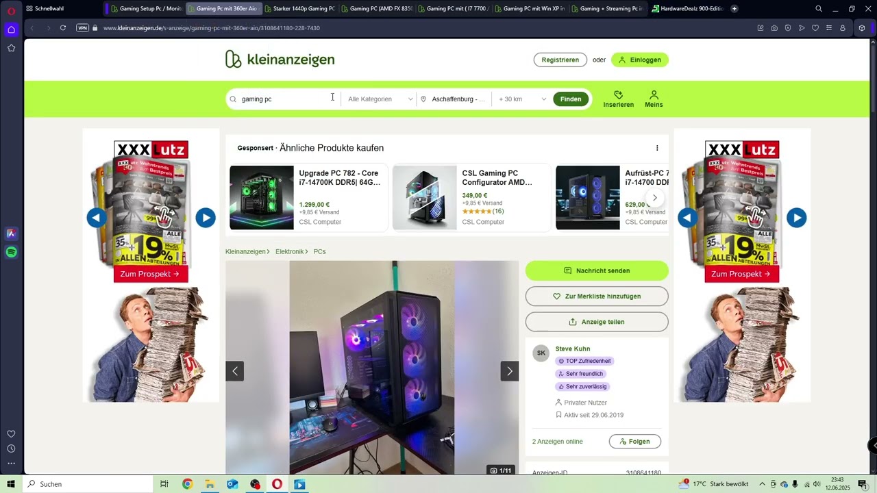 Kleinanzeigen überteuerte Gaming PC´s